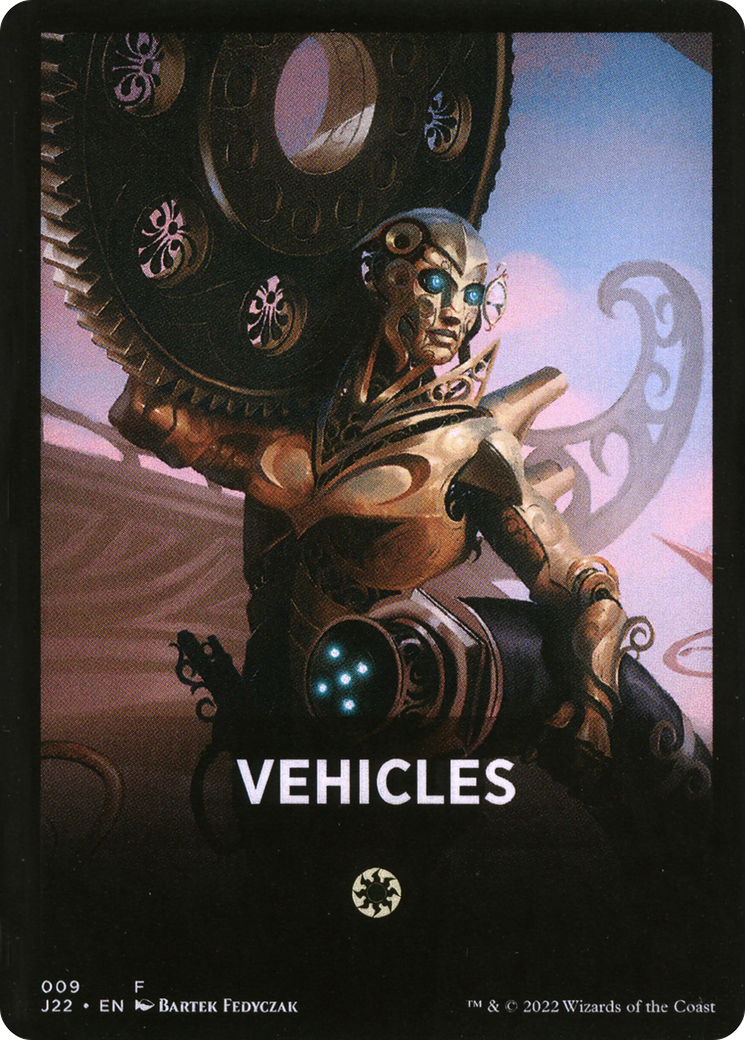 Vehicles Theme Card [Jumpstart 2022 Front Cards] MTG Single Magic: The Gathering | Red Claw Gaming