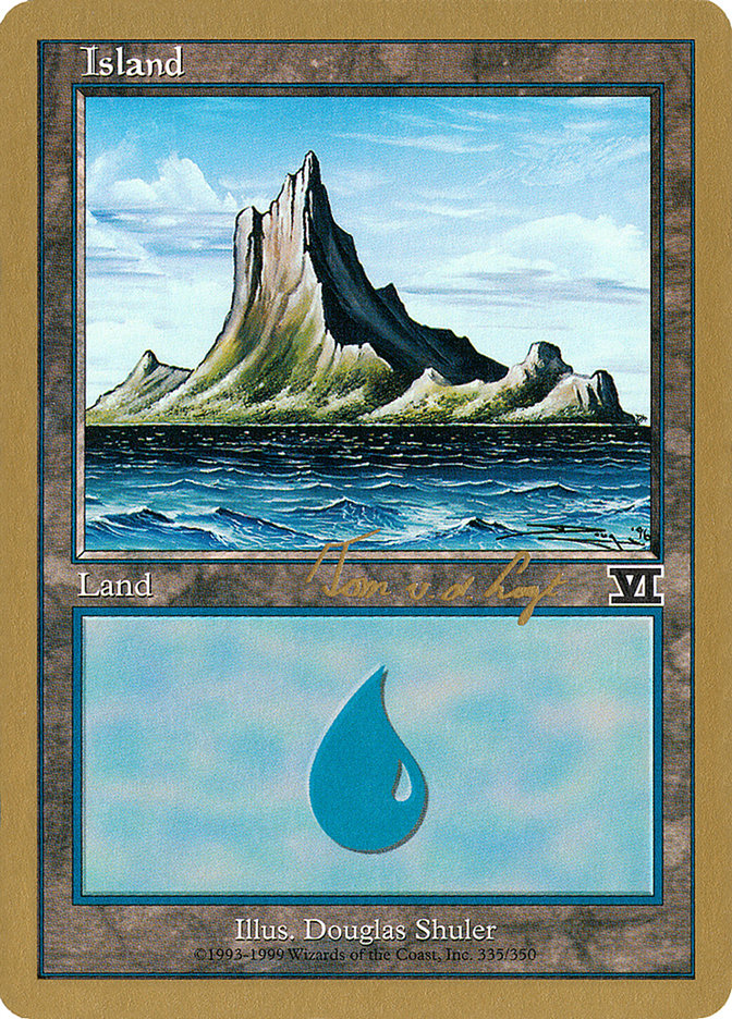 Island (tvdl335) (Tom van de Logt) [World Championship Decks 2000] MTG Single Magic: The Gathering | Red Claw Gaming