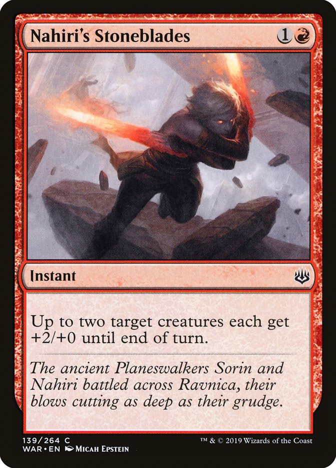 Nahiri's Stoneblades [War of the Spark] MTG Single Magic: The Gathering | Red Claw Gaming