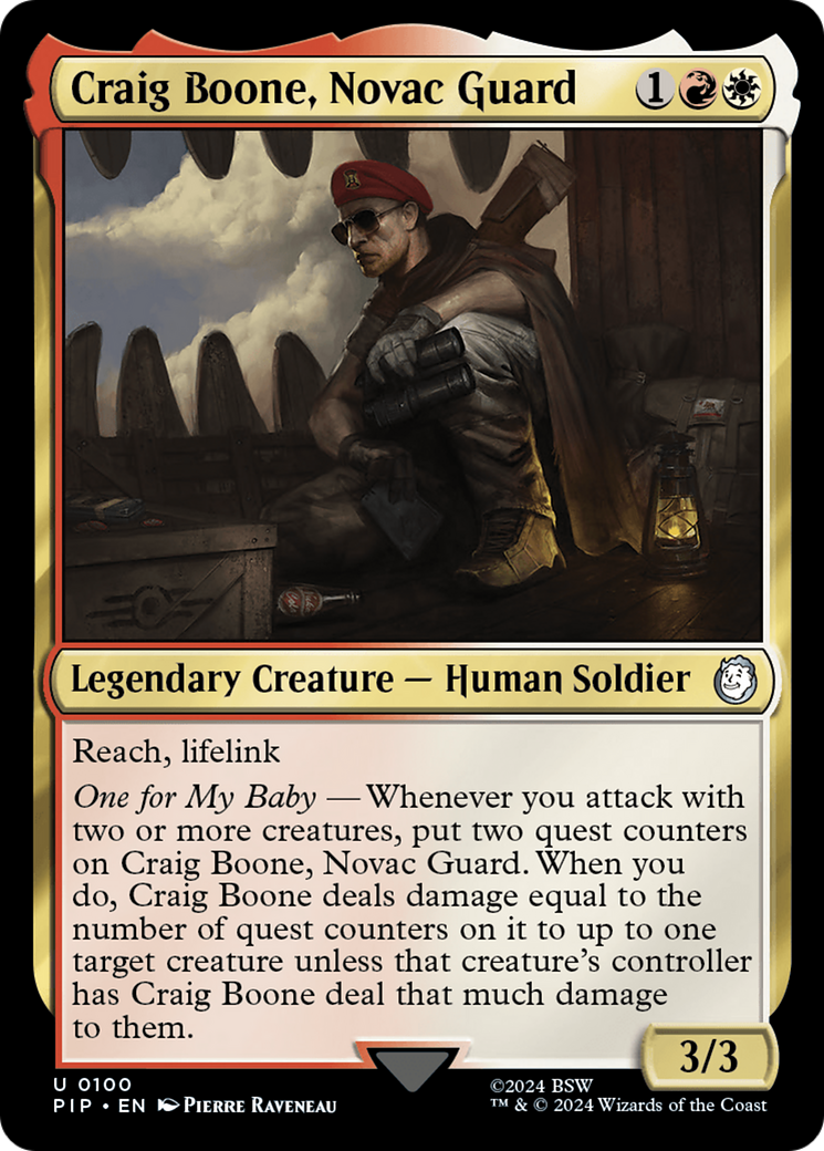 Craig Boone, Novac Guard [Fallout] MTG Single Magic: The Gathering | Red Claw Gaming
