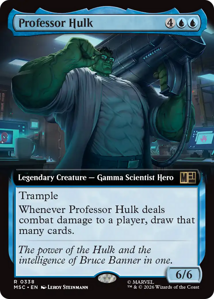 Professor Hulk (Extended Art) [Marvel Super Heroes Commander] MTG Single Magic: The Gathering | Red Claw Gaming