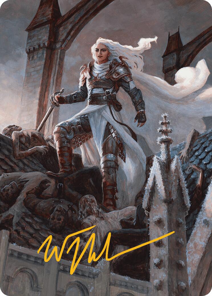 Thalia, Heretic Cathar Art Card (Gold-Stamped Signature) [Innistrad Remastered Art Series] MTG Single Magic: The Gathering | Red Claw Gaming