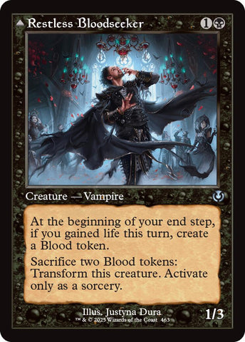 Restless Bloodseeker // Bloodsoaked Reveler (Retro Frame) [Innistrad R – Red Claw Gaming