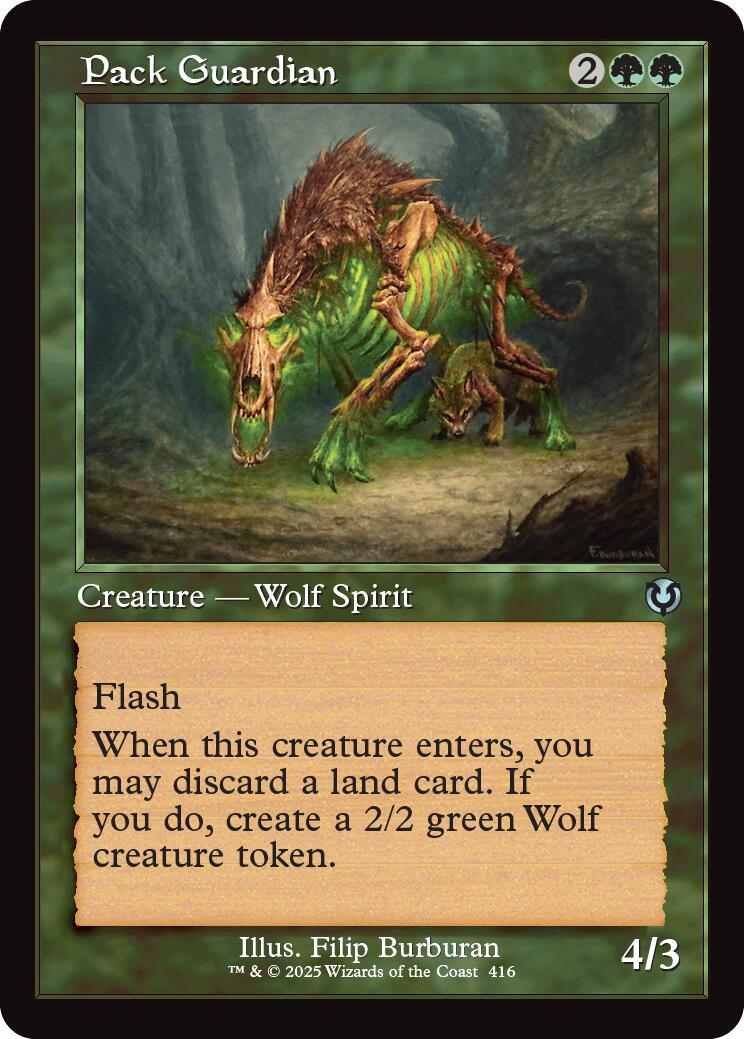 Pack Guardian (Retro Frame) [Innistrad Remastered] MTG Single Magic: The Gathering | Red Claw Gaming