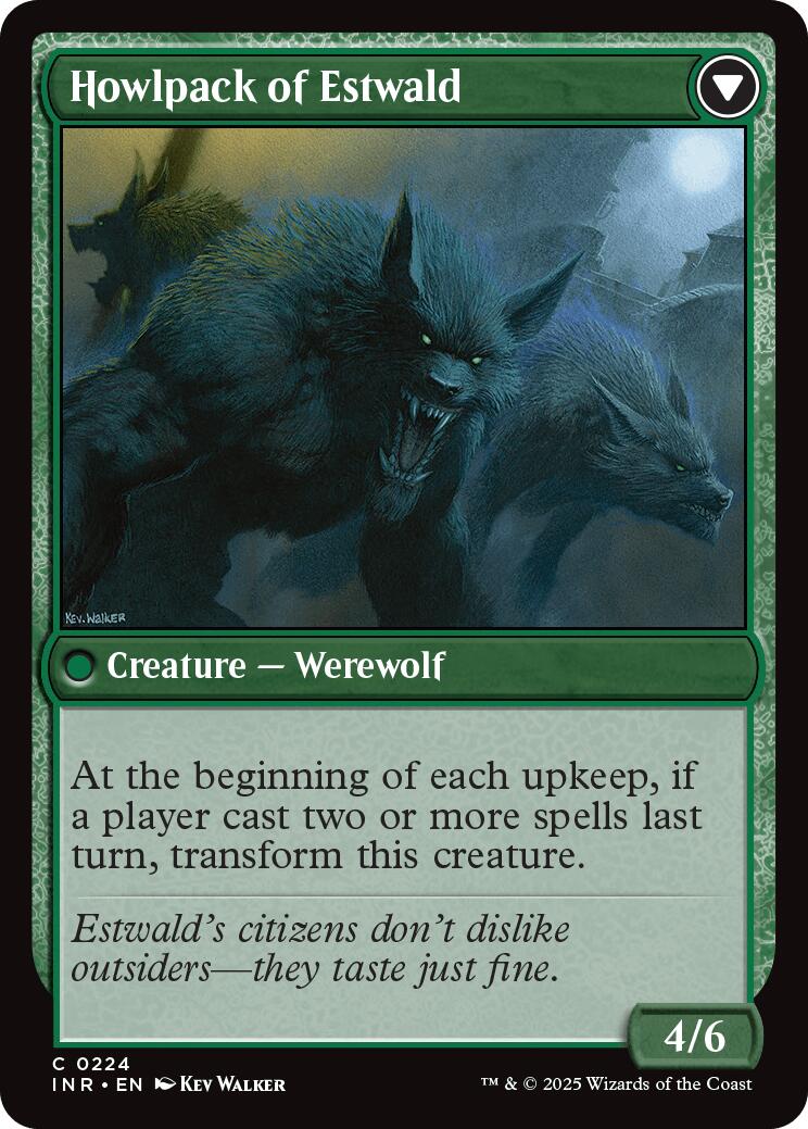 Villagers of Estwald // Howlpack of Estwald [Innistrad Remastered] MTG Single Magic: The Gathering | Red Claw Gaming