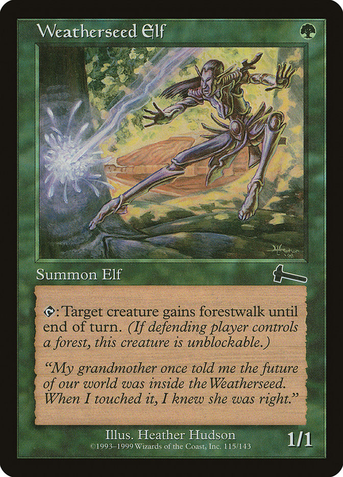 Weatherseed Elf [Urza's Legacy] MTG Single Magic: The Gathering | Red Claw Gaming
