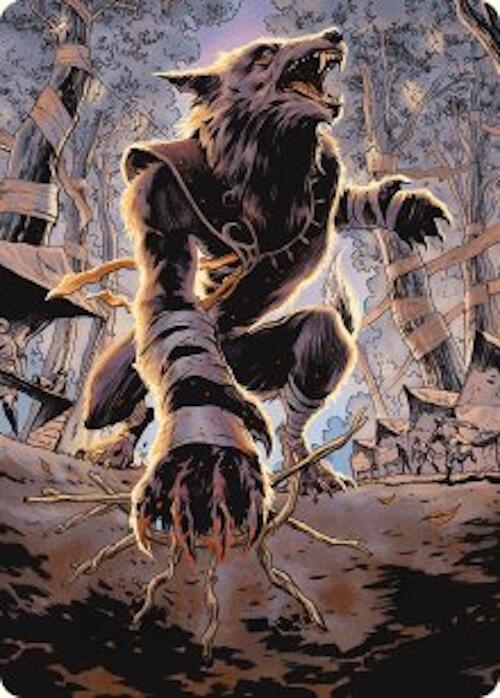 Arlinn, Embraced by the Moon Art Card [Innistrad Remastered Art Series] MTG Single Magic: The Gathering | Red Claw Gaming