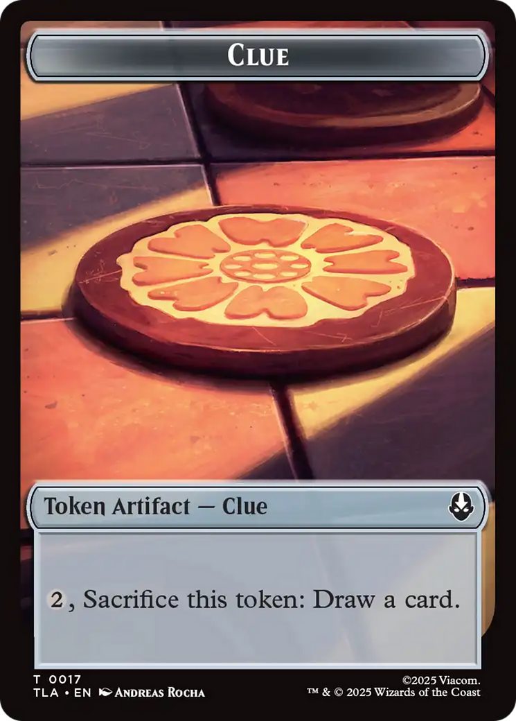 Monk // Clue (0017) Double-Sided Token [Avatar: The Last Airbender Tokens] | Red Claw Gaming