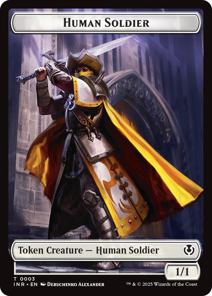 Eldrazi Horror // Human Soldier (0003) Double-Sided Token [Innistrad Remastered Tokens] MTG Single Magic: The Gathering | Red Claw Gaming