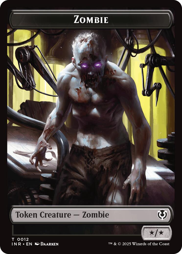 Zombie (0011) // Zombie (0012) Double-Sided Token [Innistrad Remastered Tokens] MTG Single Magic: The Gathering | Red Claw Gaming