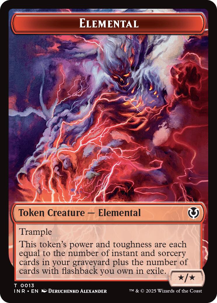 Elemental // Human (0014) Double-Sided Token [Innistrad Remastered Tokens] MTG Single Magic: The Gathering | Red Claw Gaming