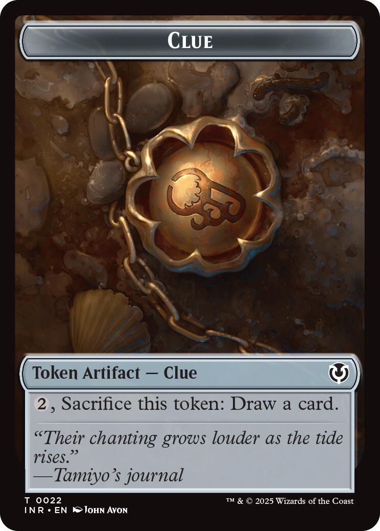 Clue // Eldrazi Horror Double-Sided Token [Innistrad Remastered Tokens] MTG Single Magic: The Gathering | Red Claw Gaming