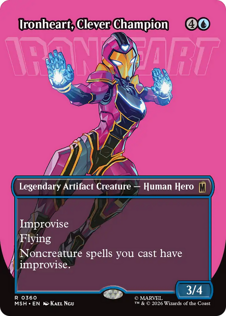 Ironheart, Clever Champion (Borderless) [Marvel Super Heroes] | Red Claw Gaming