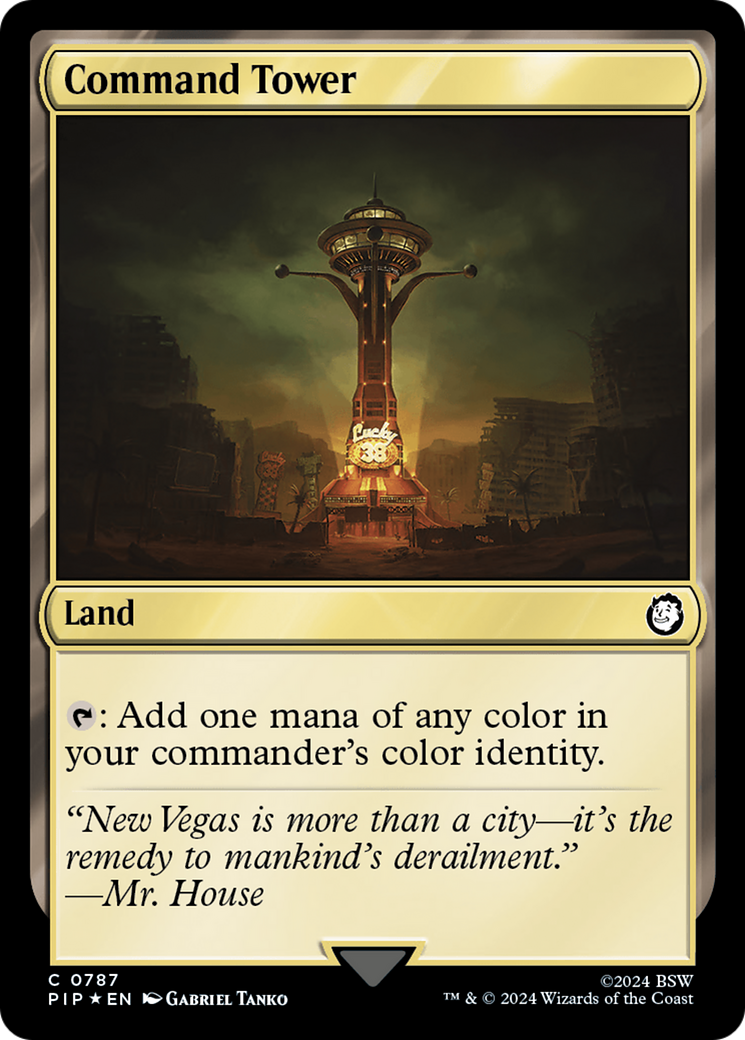 Command Tower (Surge Foil) [Fallout] MTG Single Magic: The Gathering | Red Claw Gaming
