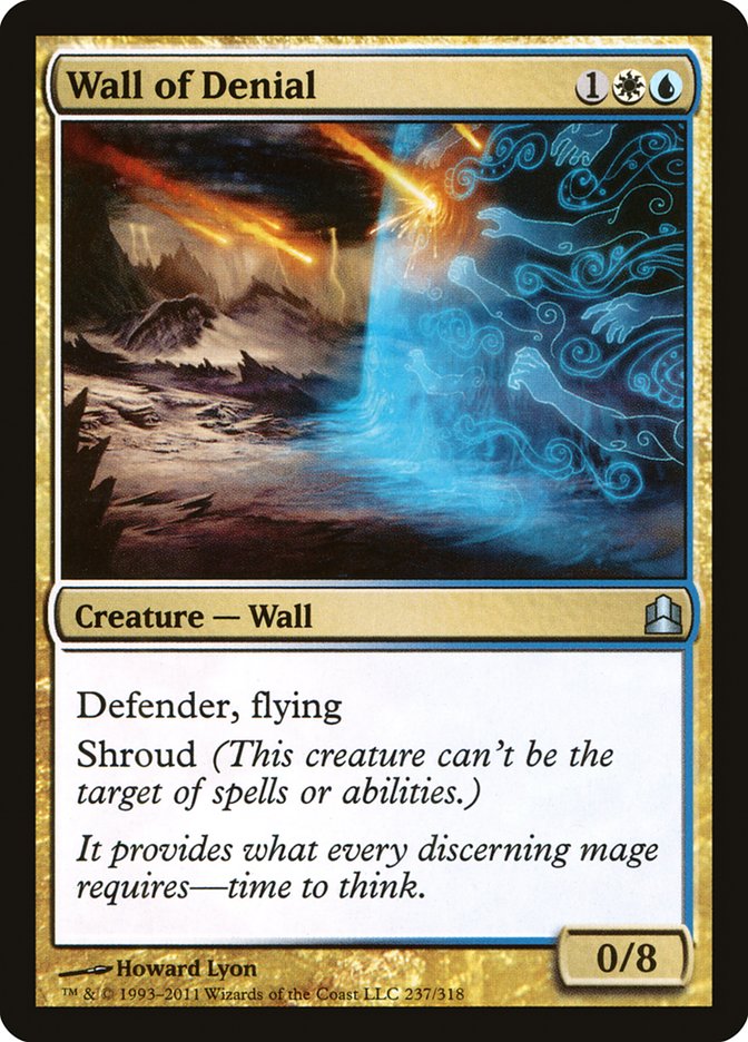 Wall of Denial [Commander 2011] MTG Single Magic: The Gathering | Red Claw Gaming