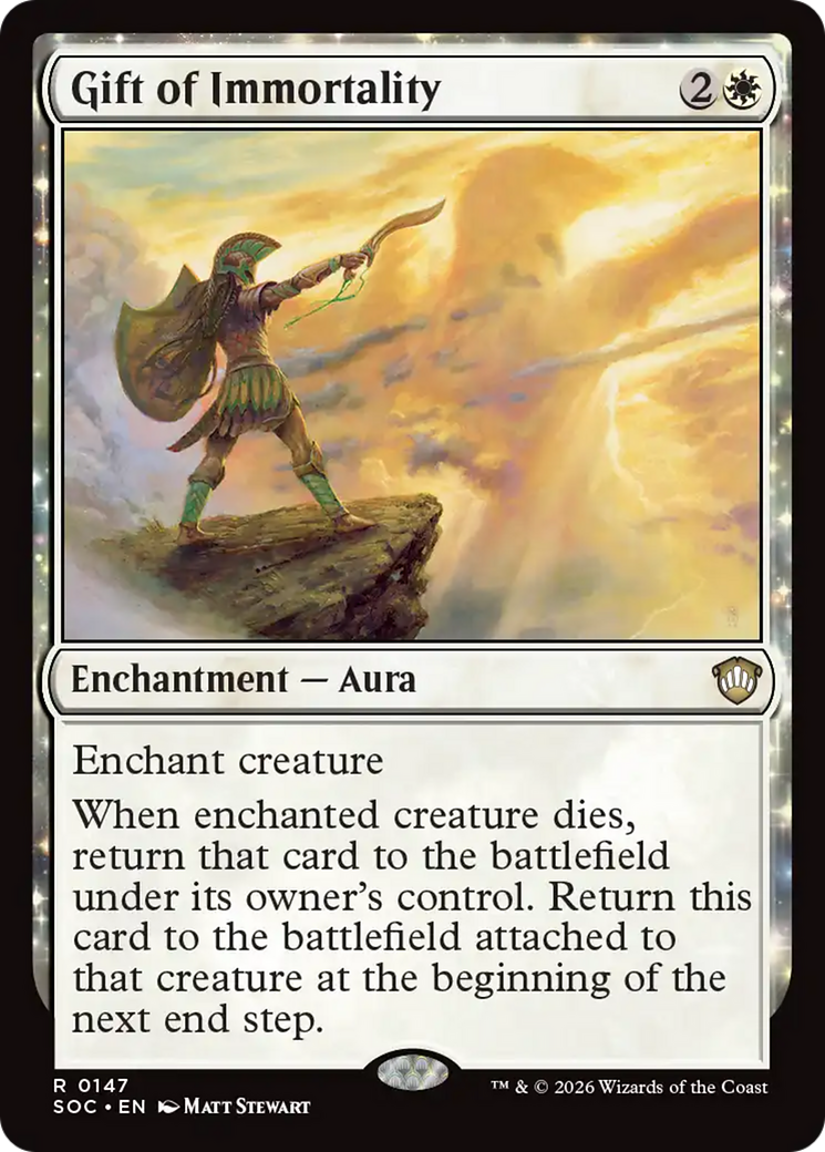 Gift of Immortality [Secrets of Strixhaven Commander] MTG Single Magic: The Gathering | Red Claw Gaming