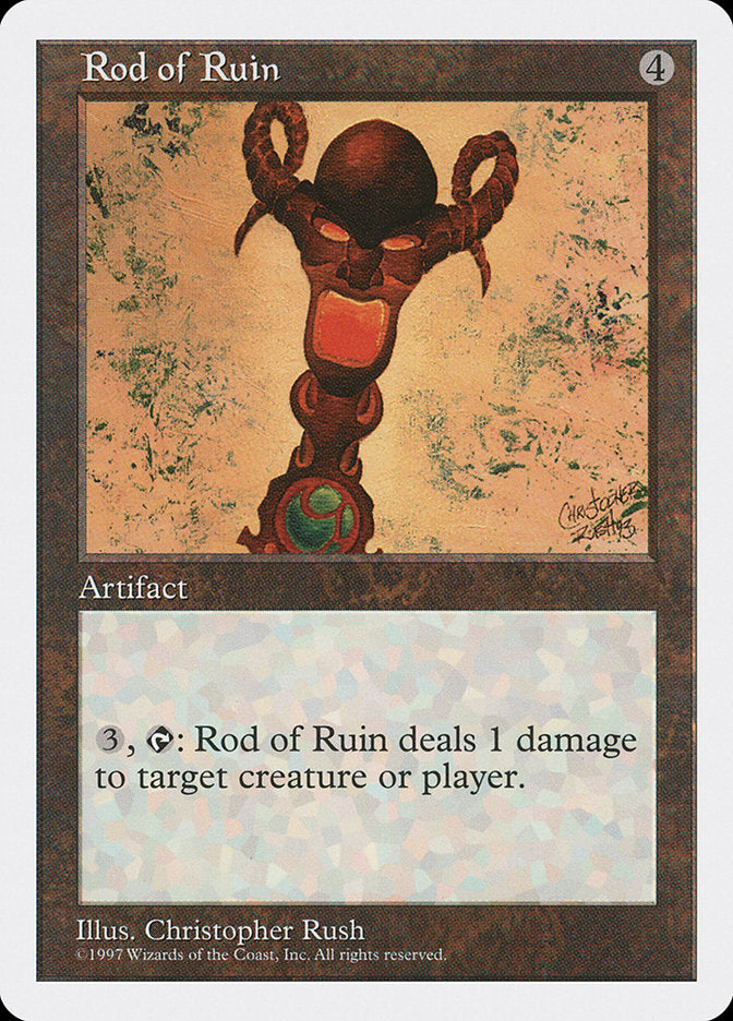 Rod of Ruin [Fifth Edition] MTG Single Magic: The Gathering | Red Claw Gaming