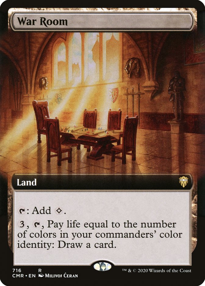 War Room (Extended Art) [Commander Legends] MTG Single Magic: The Gathering | Red Claw Gaming