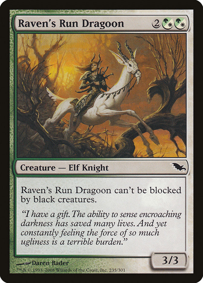Raven's Run Dragoon [Shadowmoor] MTG Single Magic: The Gathering | Red Claw Gaming