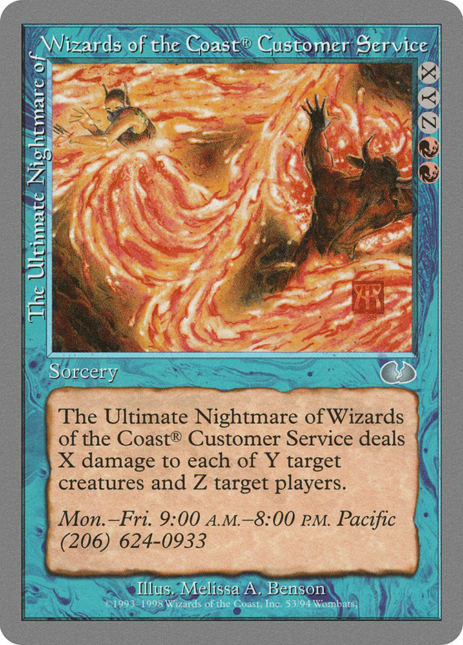 The Ultimate Nightmare of Wizards of the Coast® Customer Service [Unglued] MTG Single Magic: The Gathering | Red Claw Gaming
