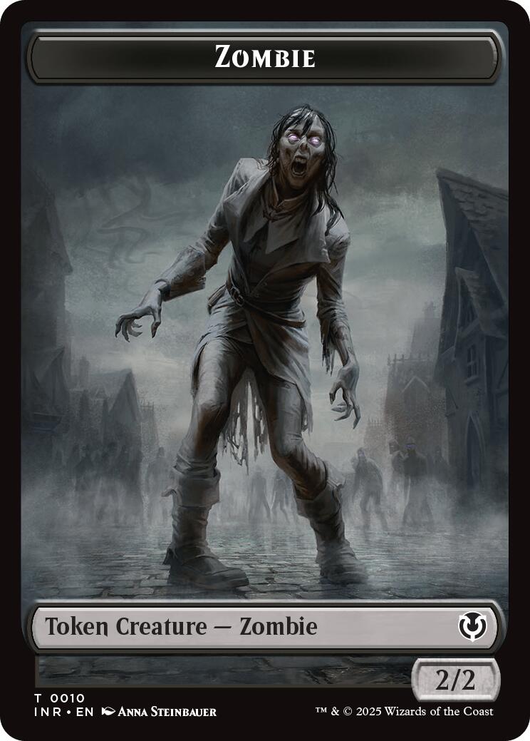 Zombie (0010) // Blood Double-Sided Token [Innistrad Remastered Tokens] MTG Single Magic: The Gathering | Red Claw Gaming