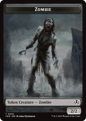 Zombie (0010) // Blood Double-Sided Token [Innistrad Remastered Tokens] MTG Single Magic: The Gathering | Red Claw Gaming