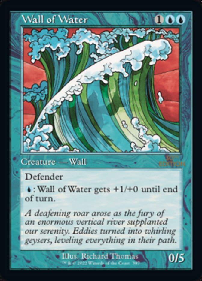 Wall of Water (Retro) [30th Anniversary Edition] MTG Single Magic: The Gathering | Red Claw Gaming