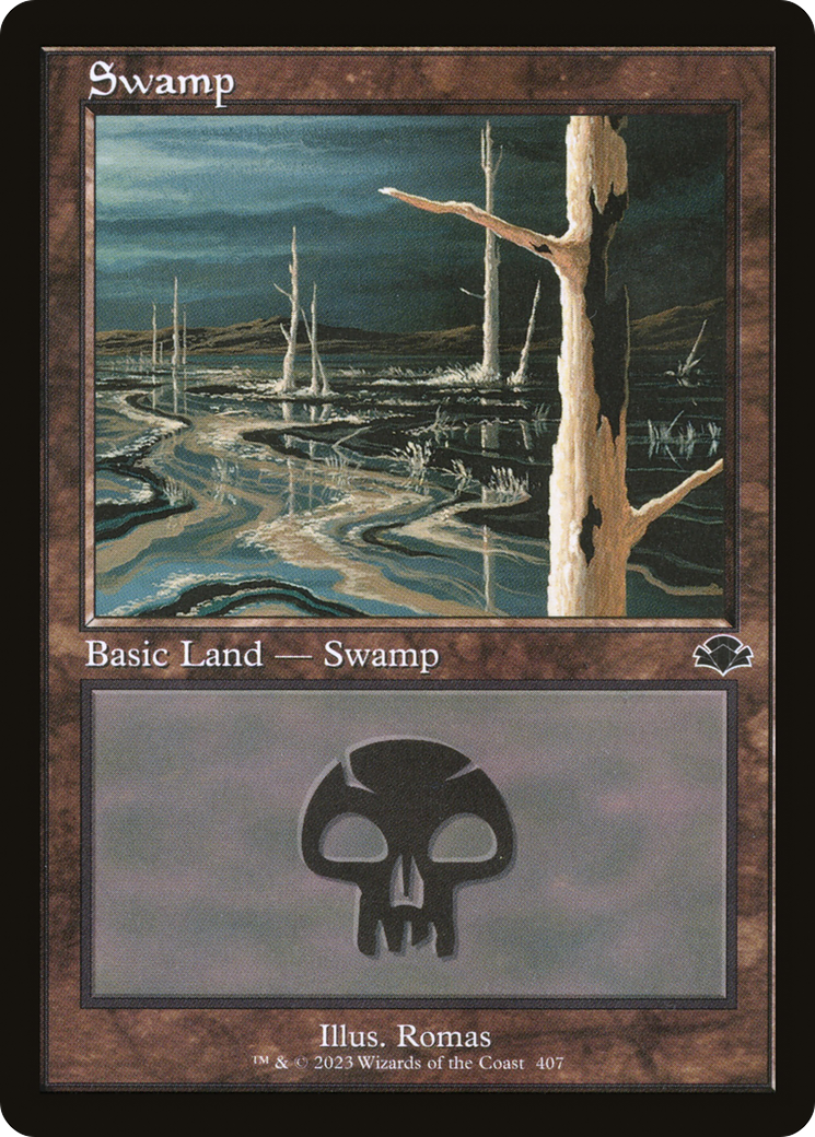 Swamp (407) (Retro) [Dominaria Remastered] MTG Single Magic: The Gathering | Red Claw Gaming