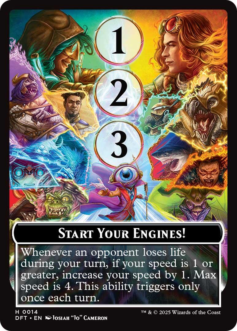 Start Your Engines! // Max Speed [Aetherdrift Tokens] MTG Single Magic: The Gathering | Red Claw Gaming