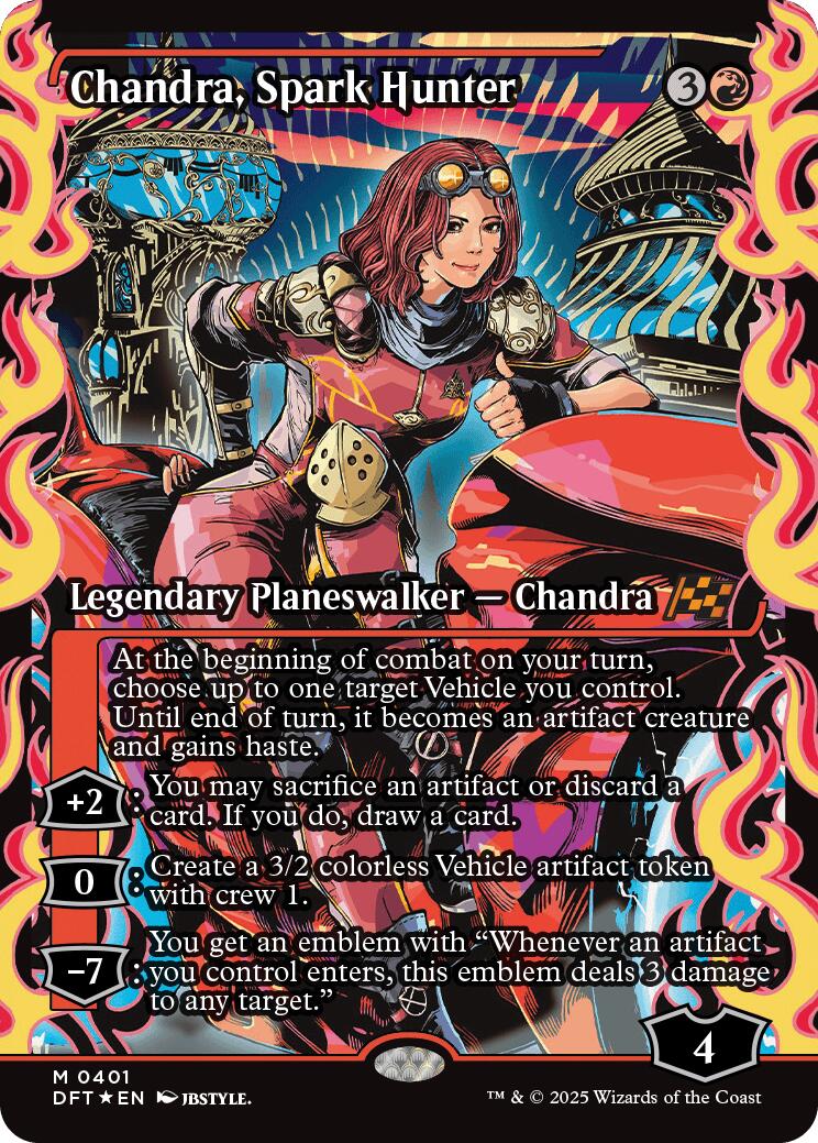 Chandra, Spark Hunter (Showcase) (Japanese) [Aetherdrift] MTG Single Magic: The Gathering | Red Claw Gaming