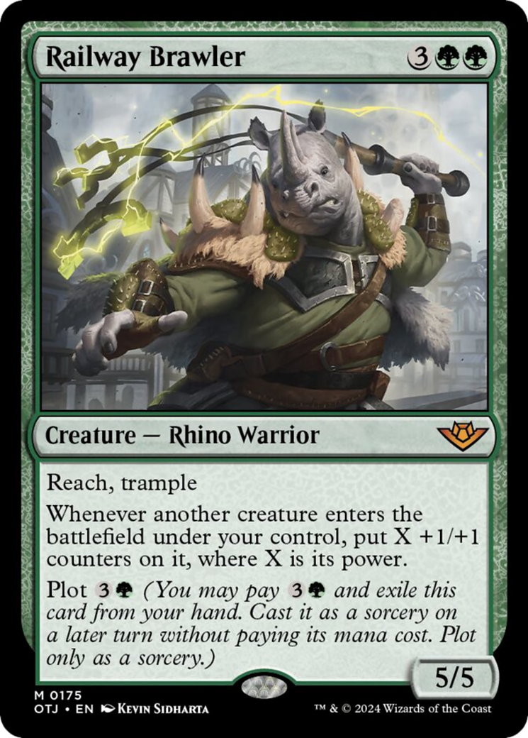 Railway Brawler [Outlaws of Thunder Junction] MTG Single Magic: The Gathering | Red Claw Gaming