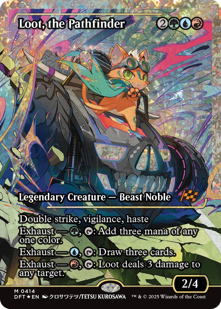 Loot, the Pathfinder (Showcase Fracture Foil) (Japanese) [Aetherdrift] MTG Single Magic: The Gathering | Red Claw Gaming