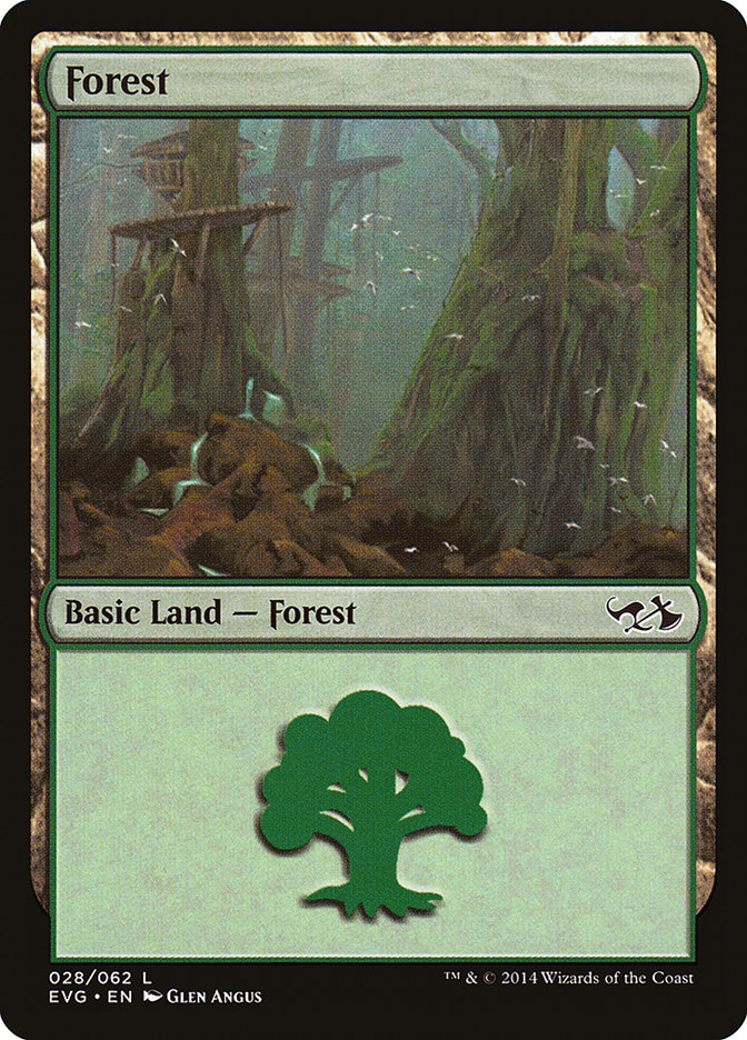 Forest (28) (Elves vs. Goblins) [Duel Decks Anthology] MTG Single Magic: The Gathering | Red Claw Gaming