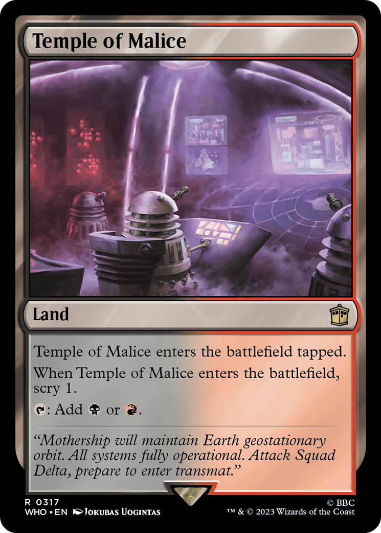 Temple of Malice [Doctor Who] MTG Single Magic: The Gathering    | Red Claw Gaming