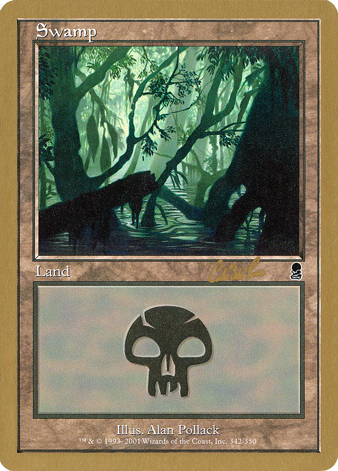 Swamp (cr342) (Carlos Romao) [World Championship Decks 2002] MTG Single Magic: The Gathering | Red Claw Gaming