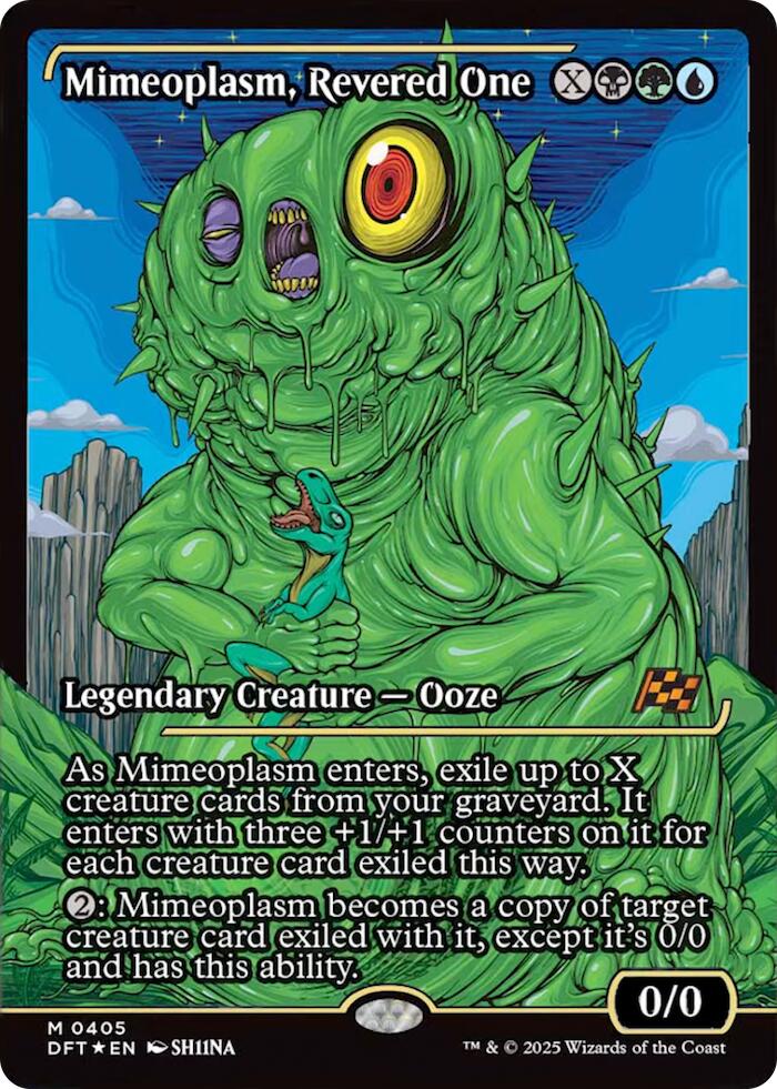 Mimeoplasm, Revered One (Showcase) (Japanese) [Aetherdrift] MTG Single Magic: The Gathering | Red Claw Gaming