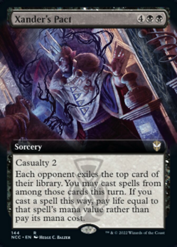 Xander's Pact (Extended Art) [Streets of New Capenna Commander] MTG Single Magic: The Gathering | Red Claw Gaming