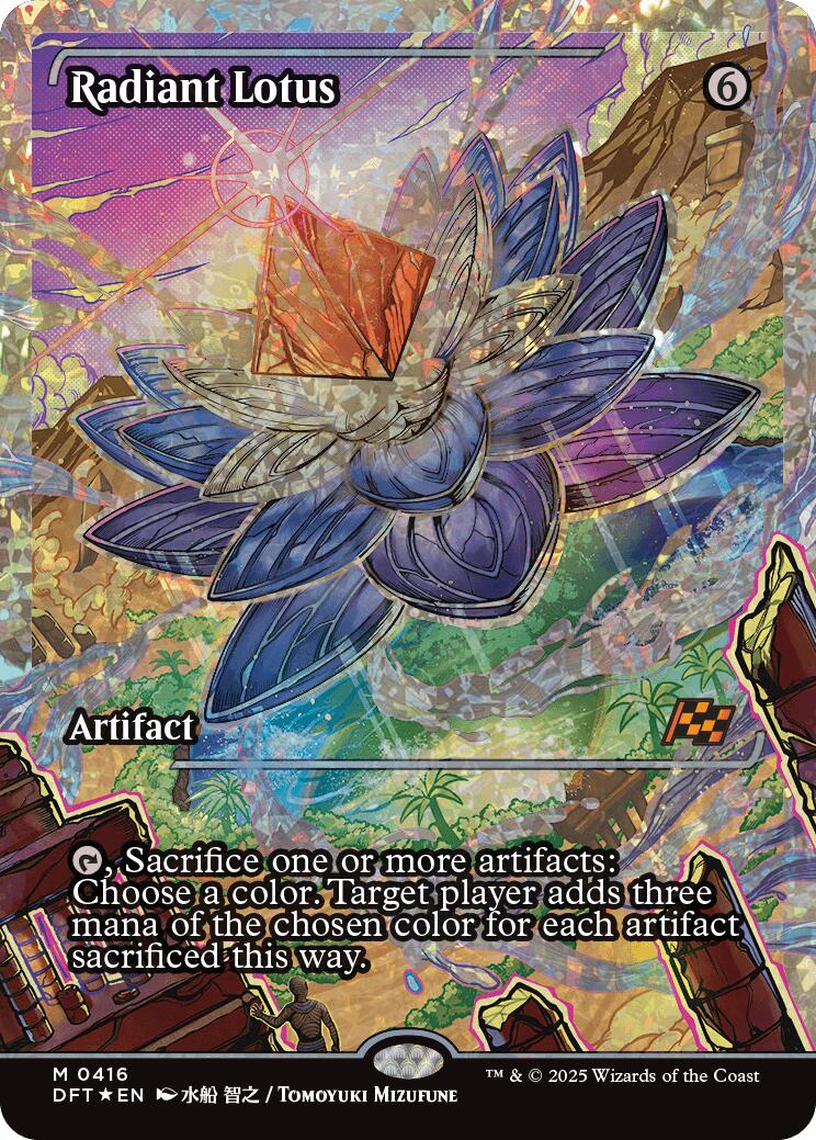 Radiant Lotus (Showcase Fracture Foil) (Japanese) [Aetherdrift] MTG Single Magic: The Gathering | Red Claw Gaming