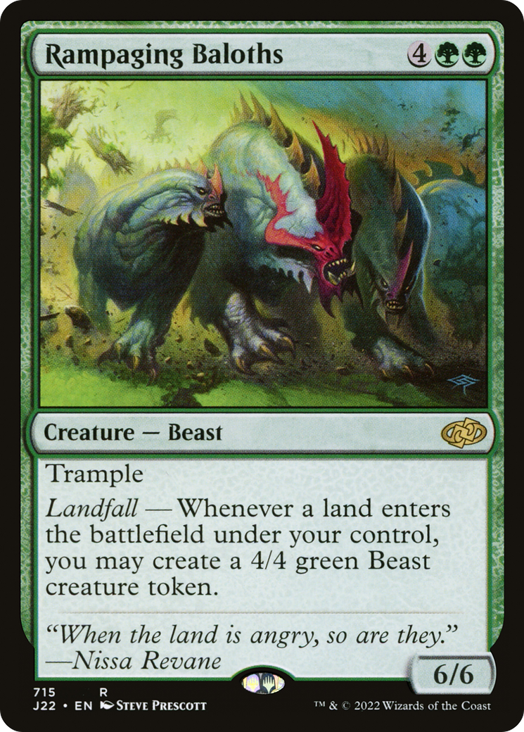 Rampaging Baloths [Jumpstart 2022] MTG Single Magic: The Gathering | Red Claw Gaming