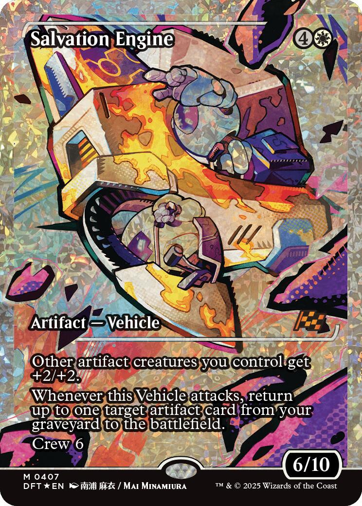 Salvation Engine (Showcase Fracture Foil) (Japanese) [Aetherdrift] MTG Single Magic: The Gathering | Red Claw Gaming