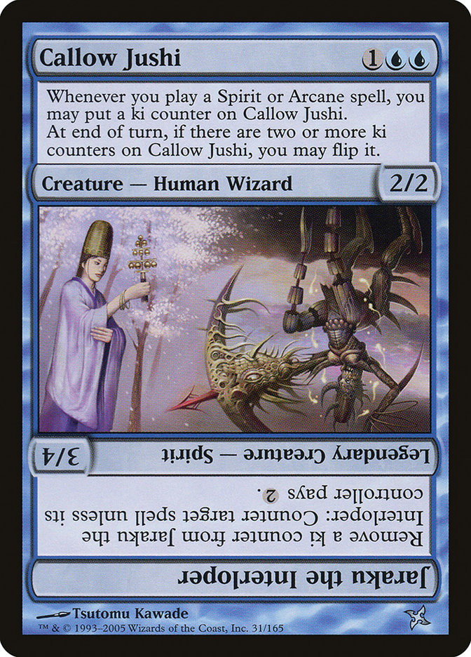 Callow Jushi // Jaraku the Interloper [Betrayers of Kamigawa] MTG Single Magic: The Gathering | Red Claw Gaming