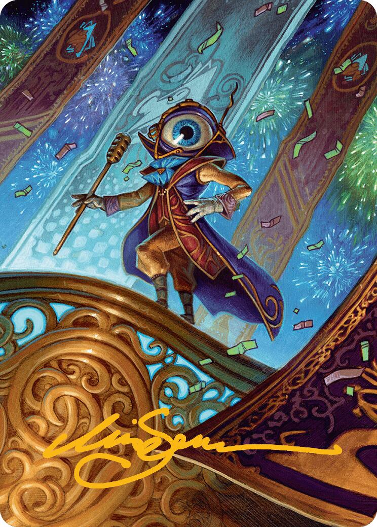 Vnwxt, Verbose Host Art Card (Gold-Stamped Signature) [Aetherdrift Art Series] MTG Single Magic: The Gathering | Red Claw Gaming