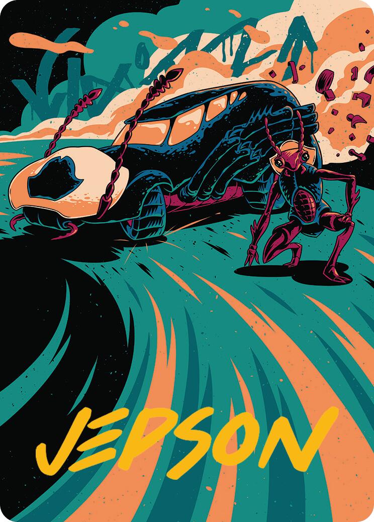 Carrion Cruiser Art Card (Gold-Stamped Signature) [Aetherdrift Art Series] MTG Single Magic: The Gathering | Red Claw Gaming