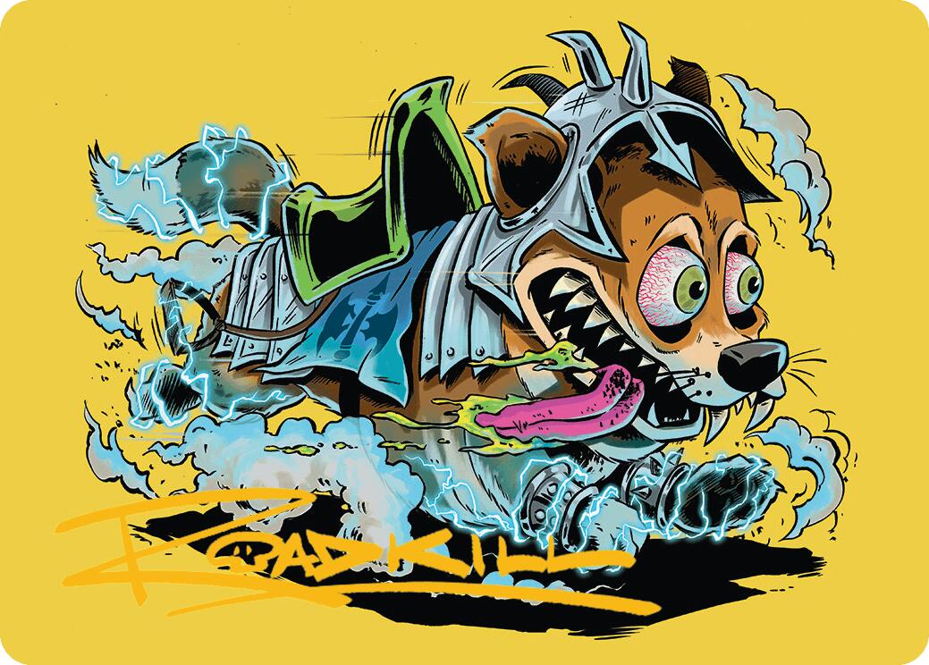 District Mascot Art Card (50/54) (Gold-Stamped Signature) [Aetherdrift Art Series] MTG Single Magic: The Gathering | Red Claw Gaming