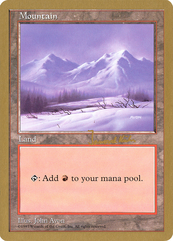 Mountain (jk442) (Janosch Kuhn) [World Championship Decks 1997] MTG Single Magic: The Gathering | Red Claw Gaming