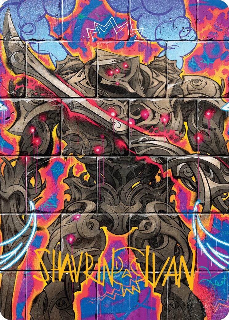 Coalstoke Gearhulk Art Card (Gold-Stamped Signature) [Aetherdrift Art Series] MTG Single Magic: The Gathering | Red Claw Gaming