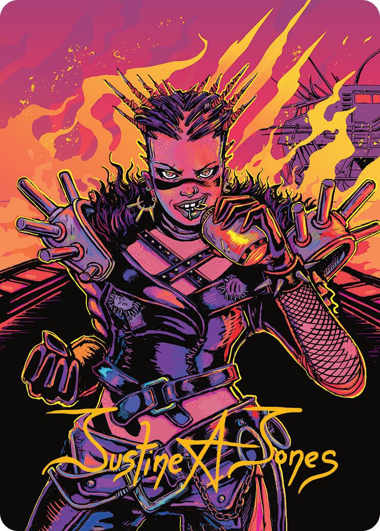 Far Fortune, End Boss Art Card (2/54) (Gold-Stamped Signature) [Aetherdrift Art Series] MTG Single Magic: The Gathering | Red Claw Gaming