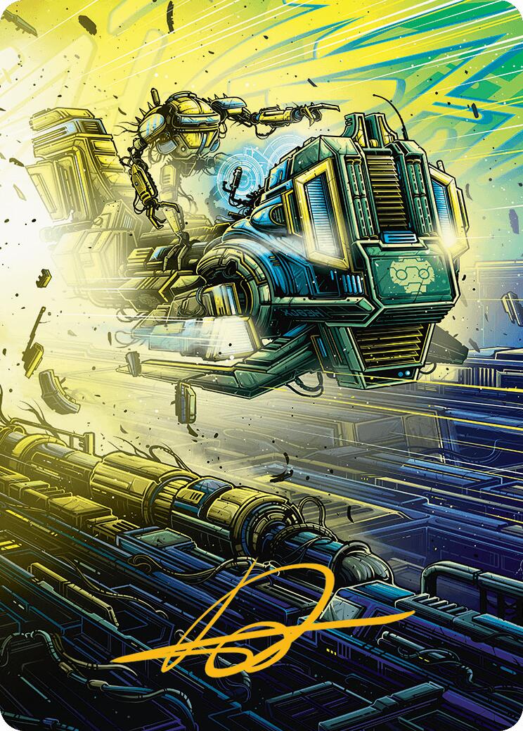 Guidelight Pathmaker Art Card (Gold-Stamped Signature) [Aetherdrift Art Series] MTG Single Magic: The Gathering | Red Claw Gaming