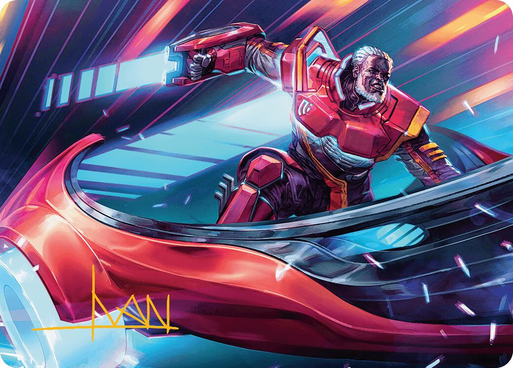 Kolodin, Triumph Caster Art Card (Gold-Stamped Signature) [Aetherdrift Art Series] MTG Single Magic: The Gathering | Red Claw Gaming