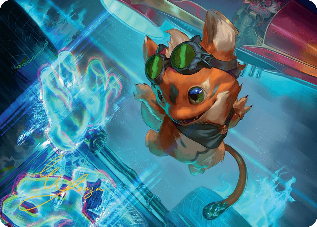 Loot, the Pathfinder Art Card (Gold-Stamped Signature) [Aetherdrift Art Series] MTG Single Magic: The Gathering | Red Claw Gaming